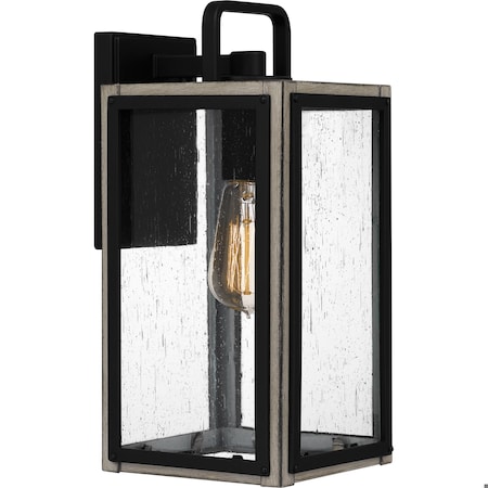 Quoizel Bramshaw 1-Light Matte Black Outdoor Wall Lantern BRAM8406MBK
